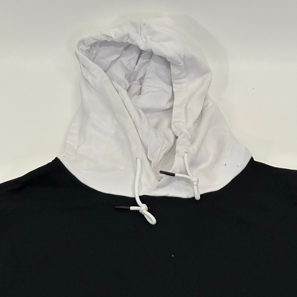 Anime Hanako Kun Hoodie Black White Two-Tone Pullover Sweatshirt Size XL - Picture 2 of 6